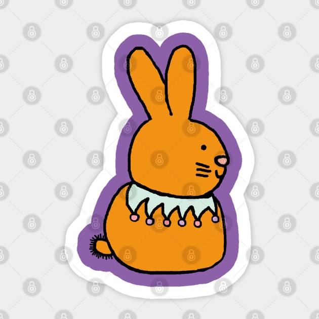 Gold Bunny Rabbit Sticker by ellenhenryart